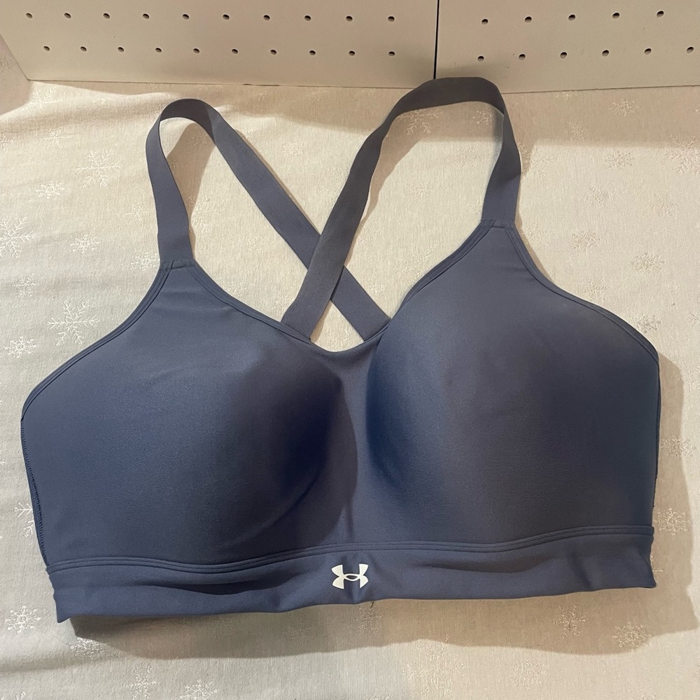 Under Armour Women's Navy Crossback Sports Bra